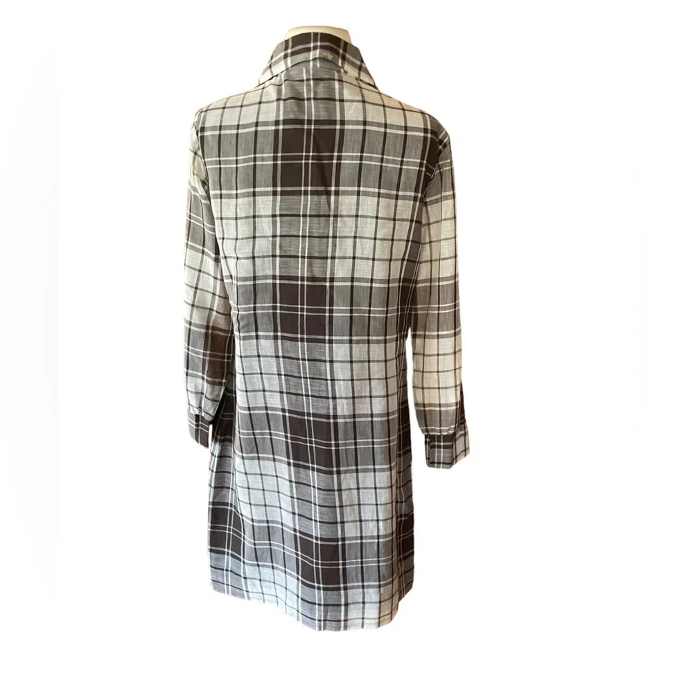 Vintage Ruffled, Cotton Blend‎ Dress - Picture 4 of 4